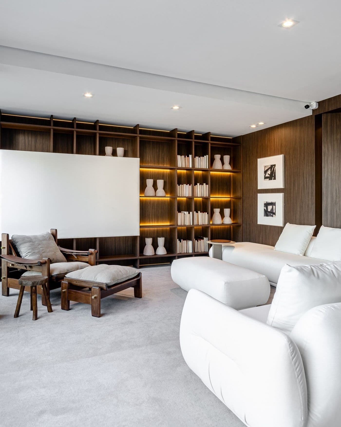 Home theater e estantes